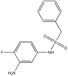 N-(3-amino-4-fluorophenyl)-1-phenylmethanesulfonamide Struktur