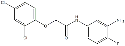 N-(3-amino-4-fluorophenyl)-2-(2,4-dichlorophenoxy)acetamide Struktur