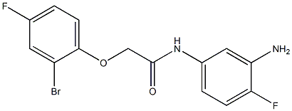 N-(3-amino-4-fluorophenyl)-2-(2-bromo-4-fluorophenoxy)acetamide Struktur