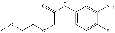 N-(3-amino-4-fluorophenyl)-2-(2-methoxyethoxy)acetamide Struktur