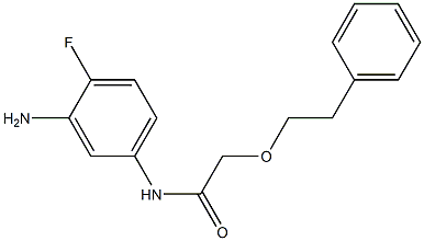 N-(3-amino-4-fluorophenyl)-2-(2-phenylethoxy)acetamide Struktur