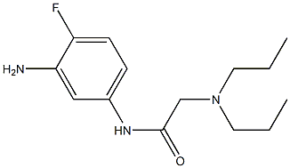 N-(3-amino-4-fluorophenyl)-2-(dipropylamino)acetamide Struktur