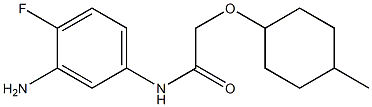 N-(3-amino-4-fluorophenyl)-2-[(4-methylcyclohexyl)oxy]acetamide Struktur