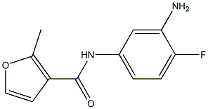 N-(3-amino-4-fluorophenyl)-2-methyl-3-furamide Struktur