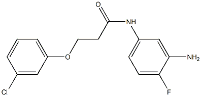 N-(3-amino-4-fluorophenyl)-3-(3-chlorophenoxy)propanamide Struktur