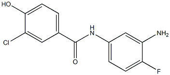 N-(3-amino-4-fluorophenyl)-3-chloro-4-hydroxybenzamide Struktur