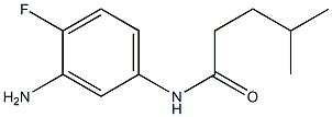 N-(3-amino-4-fluorophenyl)-4-methylpentanamide Struktur