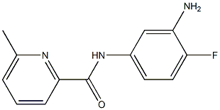 N-(3-amino-4-fluorophenyl)-6-methylpyridine-2-carboxamide Struktur