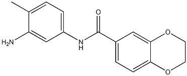 N-(3-amino-4-methylphenyl)-2,3-dihydro-1,4-benzodioxine-6-carboxamide Struktur