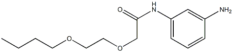 N-(3-aminophenyl)-2-(2-butoxyethoxy)acetamide Struktur