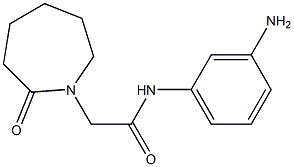 N-(3-aminophenyl)-2-(2-oxoazepan-1-yl)acetamide Struktur