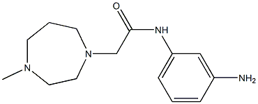 N-(3-aminophenyl)-2-(4-methyl-1,4-diazepan-1-yl)acetamide Struktur