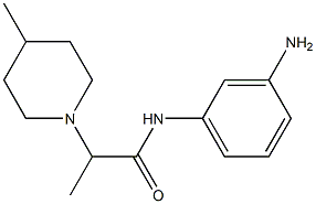 N-(3-aminophenyl)-2-(4-methylpiperidin-1-yl)propanamide Struktur