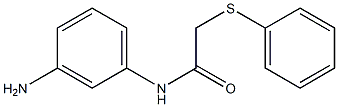 N-(3-aminophenyl)-2-(phenylsulfanyl)acetamide Struktur