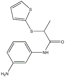 N-(3-aminophenyl)-2-(thiophen-2-ylsulfanyl)propanamide Struktur