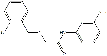 N-(3-aminophenyl)-2-[(2-chlorophenyl)methoxy]acetamide Struktur