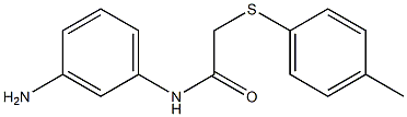 N-(3-aminophenyl)-2-[(4-methylphenyl)sulfanyl]acetamide Struktur