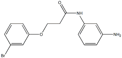 N-(3-aminophenyl)-3-(3-bromophenoxy)propanamide Struktur