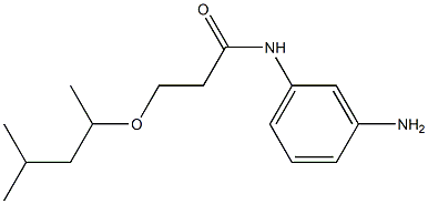 N-(3-aminophenyl)-3-[(4-methylpentan-2-yl)oxy]propanamide Struktur