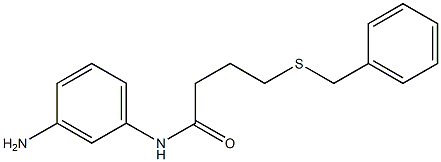 N-(3-aminophenyl)-4-(benzylsulfanyl)butanamide Struktur