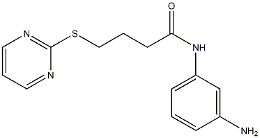 N-(3-aminophenyl)-4-(pyrimidin-2-ylsulfanyl)butanamide Struktur