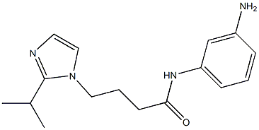 N-(3-aminophenyl)-4-[2-(propan-2-yl)-1H-imidazol-1-yl]butanamide Struktur