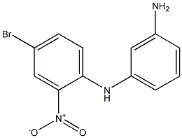 N-(3-aminophenyl)-N-(4-bromo-2-nitrophenyl)amine Struktur