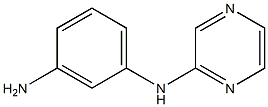 N-(3-aminophenyl)-N-pyrazin-2-ylamine Struktur