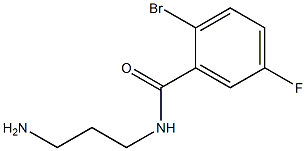 N-(3-aminopropyl)-2-bromo-5-fluorobenzamide Struktur