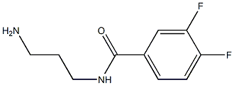 N-(3-aminopropyl)-3,4-difluorobenzamide Struktur