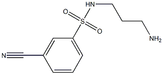 N-(3-aminopropyl)-3-cyanobenzene-1-sulfonamide Struktur