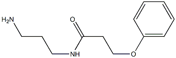 N-(3-aminopropyl)-3-phenoxypropanamide Struktur