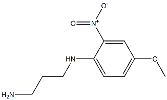 N-(3-aminopropyl)-N-(4-methoxy-2-nitrophenyl)amine Struktur