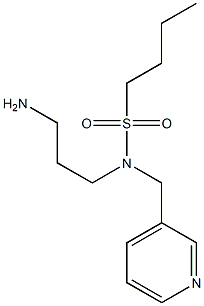 N-(3-aminopropyl)-N-(pyridin-3-ylmethyl)butane-1-sulfonamide Struktur