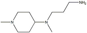 N-(3-aminopropyl)-N-methyl-N-(1-methylpiperidin-4-yl)amine Struktur