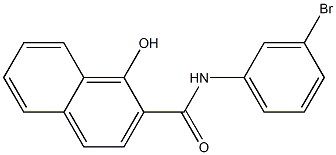 N-(3-bromophenyl)-1-hydroxynaphthalene-2-carboxamide Struktur