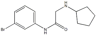 N-(3-bromophenyl)-2-(cyclopentylamino)acetamide Struktur