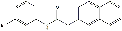 N-(3-bromophenyl)-2-(naphthalen-2-yl)acetamide Struktur