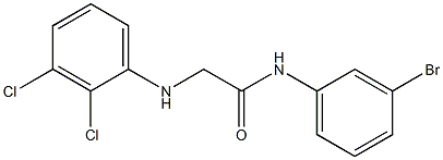 N-(3-bromophenyl)-2-[(2,3-dichlorophenyl)amino]acetamide Struktur