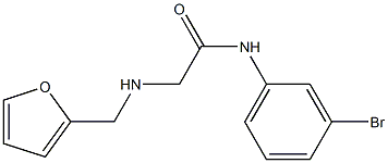 N-(3-bromophenyl)-2-[(furan-2-ylmethyl)amino]acetamide Struktur