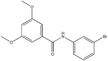 N-(3-bromophenyl)-3,5-dimethoxybenzamide Struktur