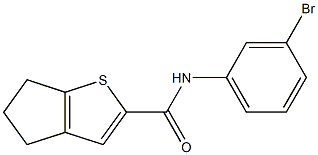 N-(3-bromophenyl)-4H,5H,6H-cyclopenta[b]thiophene-2-carboxamide Struktur