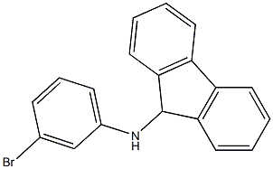 N-(3-bromophenyl)-9H-fluoren-9-amine Struktur