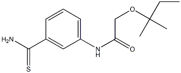 N-(3-carbamothioylphenyl)-2-[(2-methylbutan-2-yl)oxy]acetamide Struktur