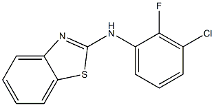 N-(3-chloro-2-fluorophenyl)-1,3-benzothiazol-2-amine Struktur