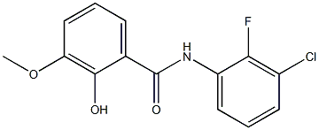 N-(3-chloro-2-fluorophenyl)-2-hydroxy-3-methoxybenzamide Struktur