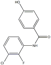 N-(3-chloro-2-fluorophenyl)-4-hydroxybenzamide Struktur