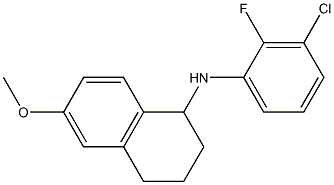 N-(3-chloro-2-fluorophenyl)-6-methoxy-1,2,3,4-tetrahydronaphthalen-1-amine Struktur