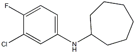 N-(3-chloro-4-fluorophenyl)cycloheptanamine Struktur