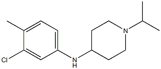 N-(3-chloro-4-methylphenyl)-1-(propan-2-yl)piperidin-4-amine Struktur